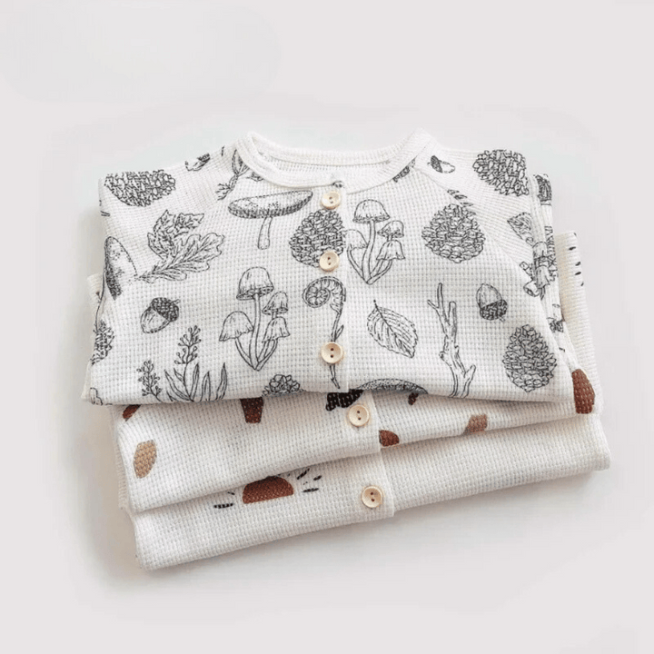 Kinderen Pyjama Luchtig Katoen Comfortabel Lange Mouwen en Broek 1