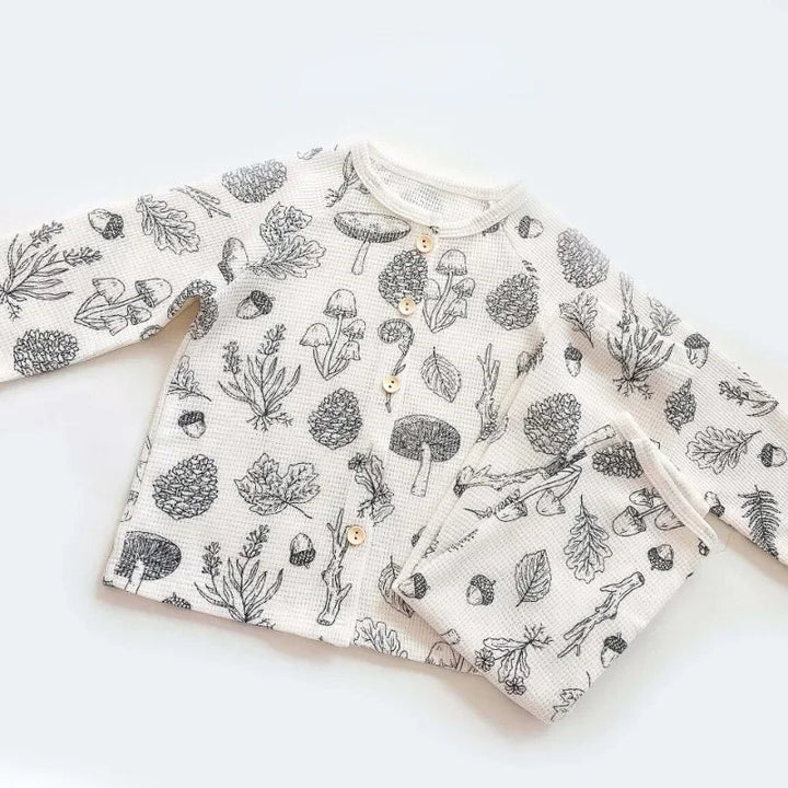 Kinderen Pyjama Luchtig Katoen Comfortabel Lange Mouwen en Broek 5
