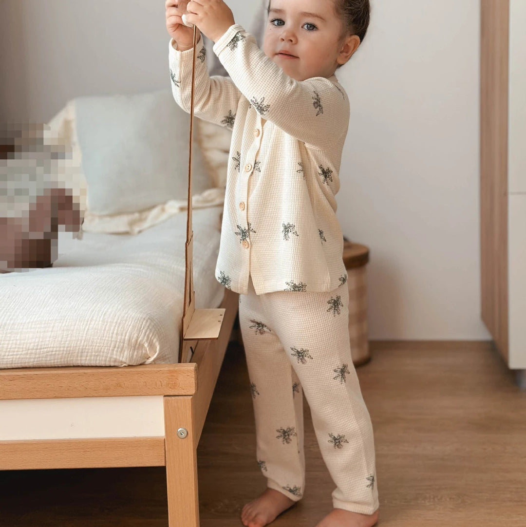 Kinderen Pyjama Luchtig Katoen Comfortabel Lange Mouwen en Broek 7