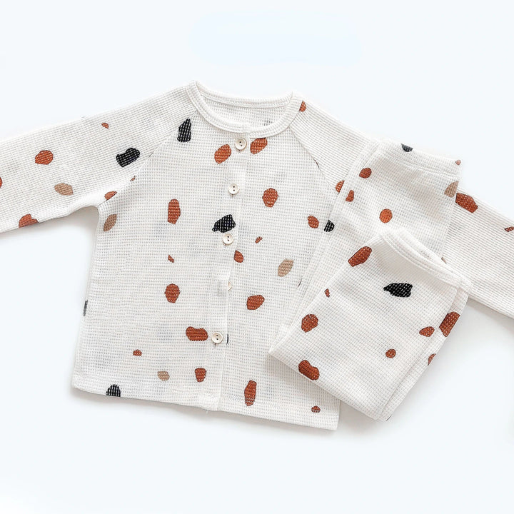 Kinderen Pyjama Luchtig Katoen Comfortabel Lange Mouwen en Broek 9