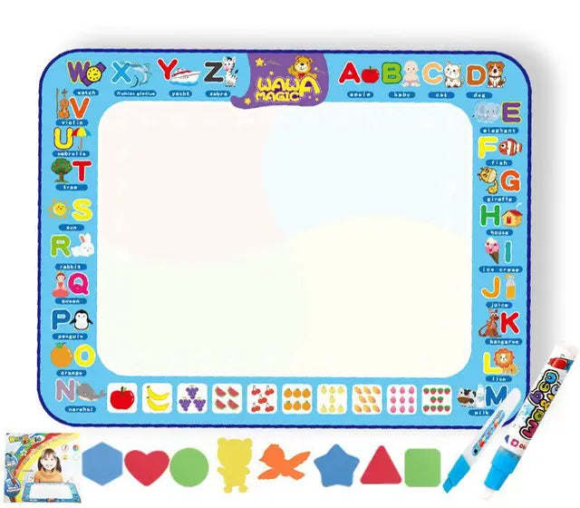 Kinderen Watermat Creatief Speelgoed Met Sjablonen en Waterpennen Herbruikbaar 1000x800mm 0