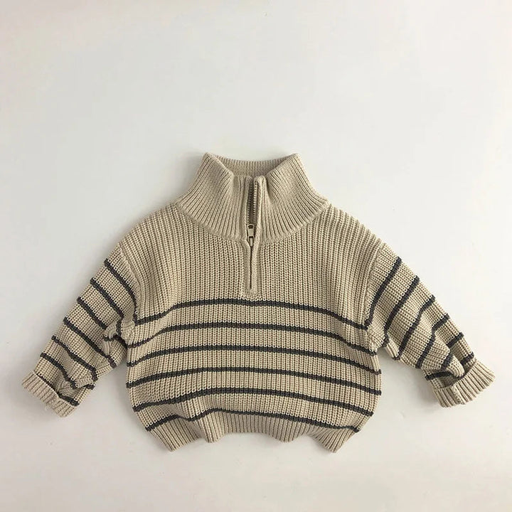 Kinderen Zipper Trui Comfortabel Katoen Eenvoudige Rits 2