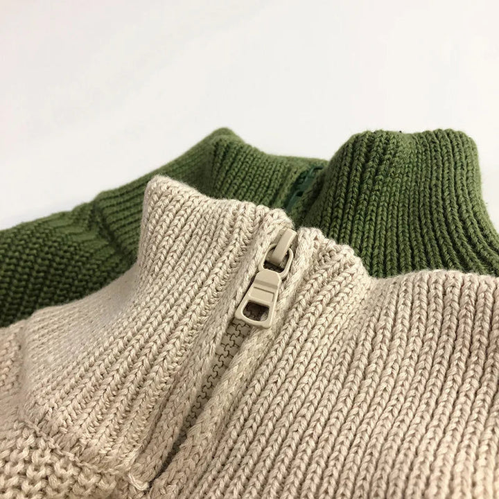 Kinderen Zipper Trui Comfortabel Katoen Eenvoudige Rits 5