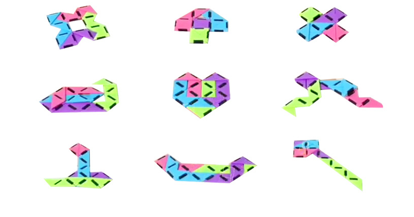 Kinderen's Hinge Puzzle Creatief Speelgoed Beweegbare Scharnieren Plastic 1