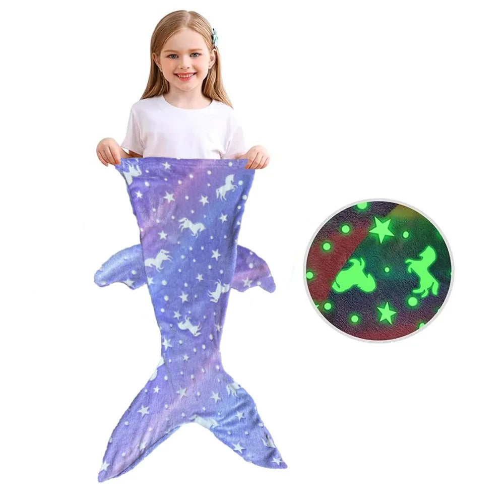 Kinderslaapzak Zeemeermin Glow in the Dark Zacht Polyester voor Kinderen 3-10 Jaar 7