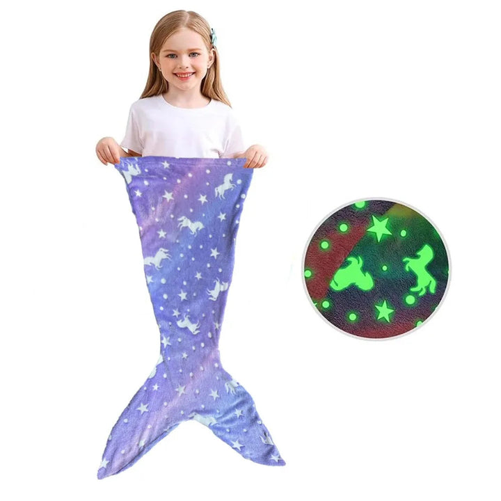 Kinderslaapzak Zeemeermin Glow in the Dark Zacht Polyester voor Kinderen 3-10 Jaar 8