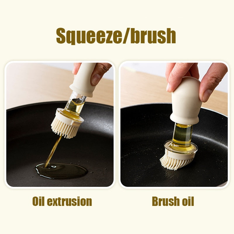 Kitchen Essentials | Oil Spray Bottle with Brush – Versatile Cooking Tool for Easy Oil Application 1