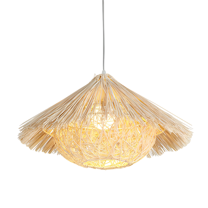Korin | Vintage Rattan Bamboo Pendant Light for Home Décor 5