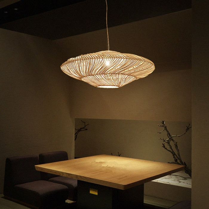 Lanzeo Rattan Hanging Lamp 4