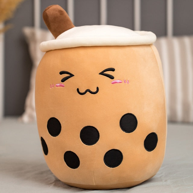 Laughing bubble tea cuddly pillow 0