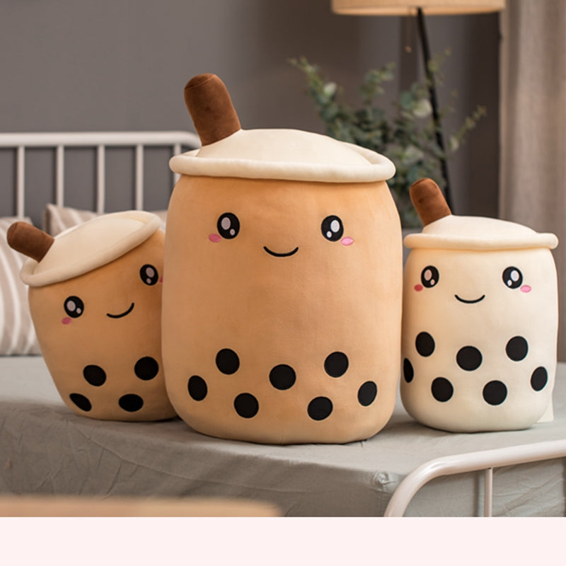 Laughing bubble tea cuddly pillow 1