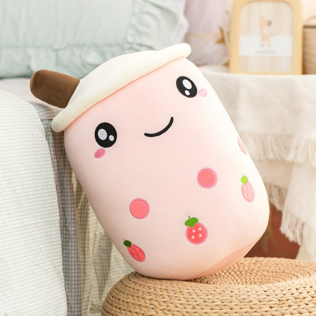 Laughing bubble tea cuddly pillow 3