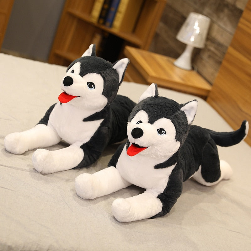 Life-size husky puppy stuffed toy 6