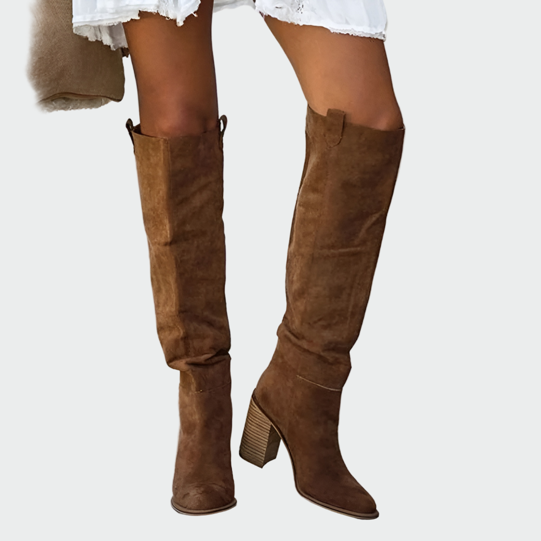 Wunderschne Damen Wildleder Boots Bild