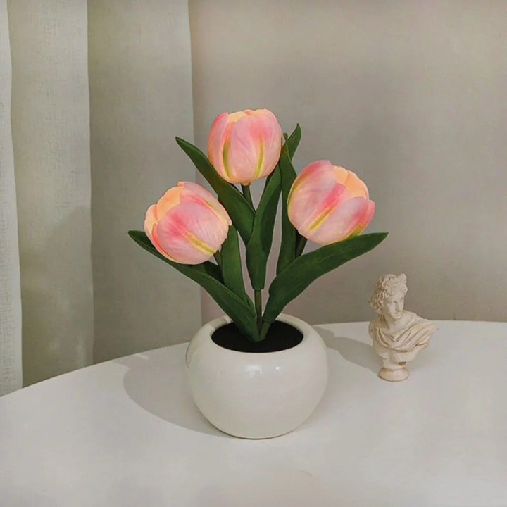 LumaPort | LED Table Lamp with Floral Pot Design for Modern Home Decoration 1