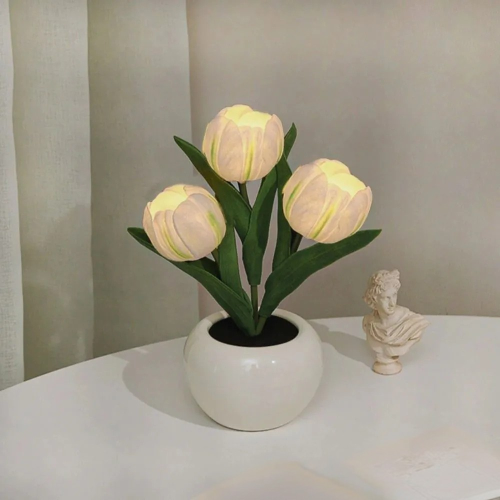 LumaPort | LED Table Lamp with Floral Pot Design for Modern Home Decoration 2