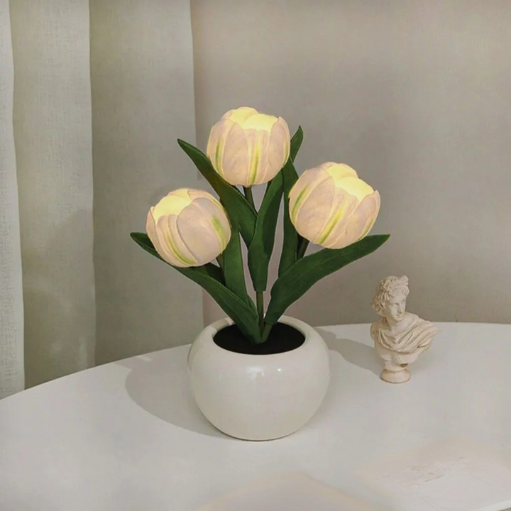 LumaPort | LED Table Lamp with Floral Pot Design for Modern Home Decoration 2