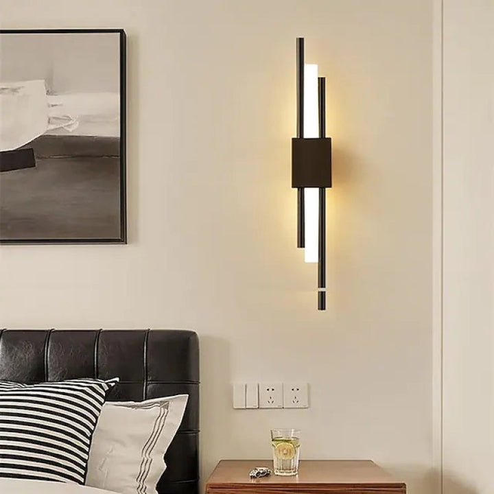 LumeGold – Stylish Black and Gold LED Wall Lamp 2