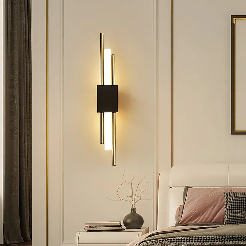 LumeGold – Stylish Black and Gold LED Wall Lamp 4