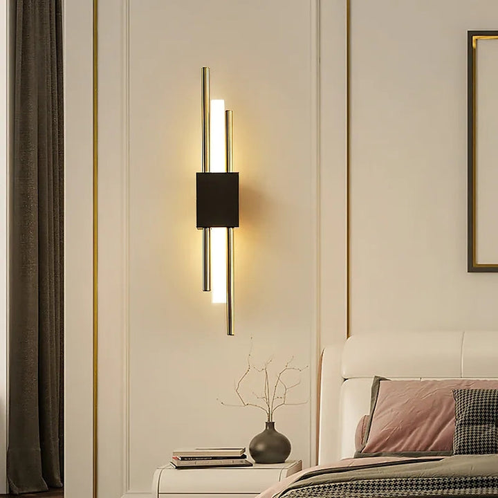 LumeGold – Stylish Black and Gold LED Wall Lamp 4