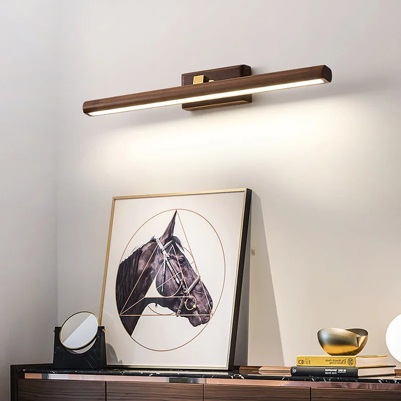 LumeMystic – Elegant Black Walnut Lamp 1