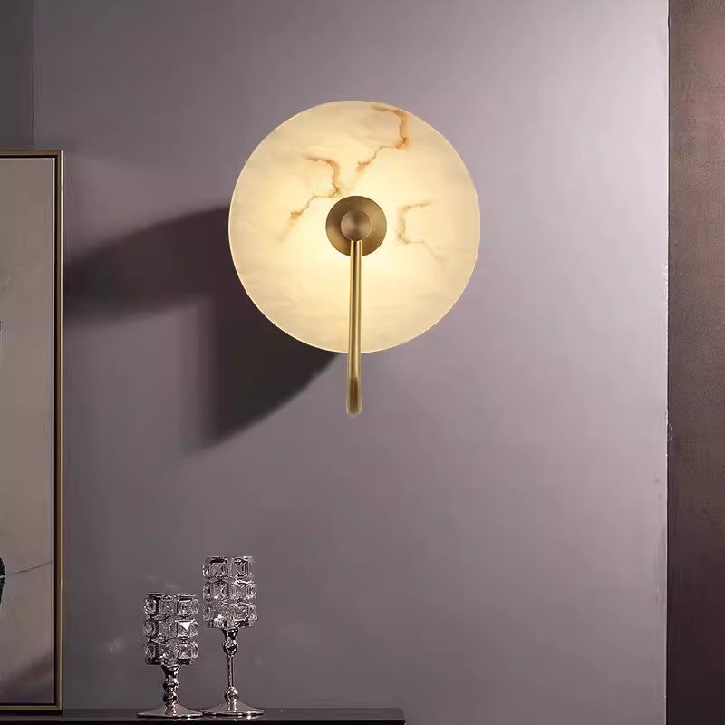 Lumenda | Modern Alabaster Marble LED Wall Lamp for Elegant Interiors 2