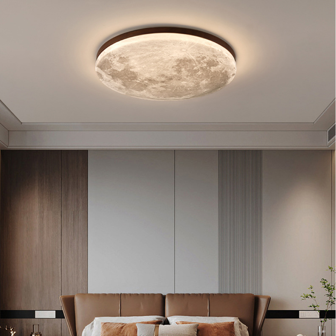LumiGlow | Luminous Moon Ceiling Lamp for a Glowing Ambience 2