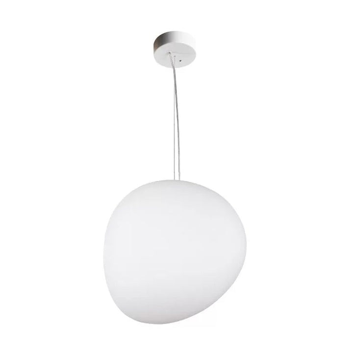 LumiStone – Contemporary Hanging Lamp with Cream Glass Finish 3