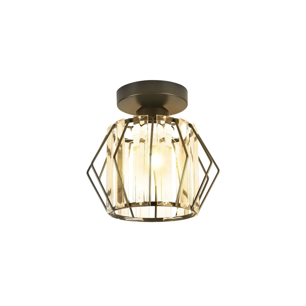 Luminara | Chic Modern Iron Crystal Flush Mount Ceiling Light Fixture 1