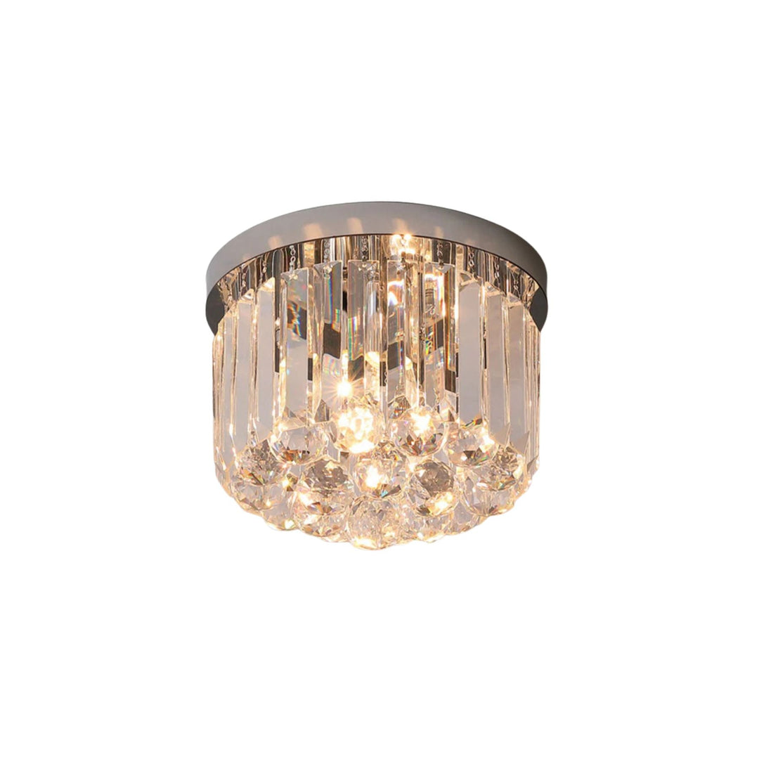Luminara | Elegant Crystal Stainless Steel Flush Mount Ceiling Light 1
