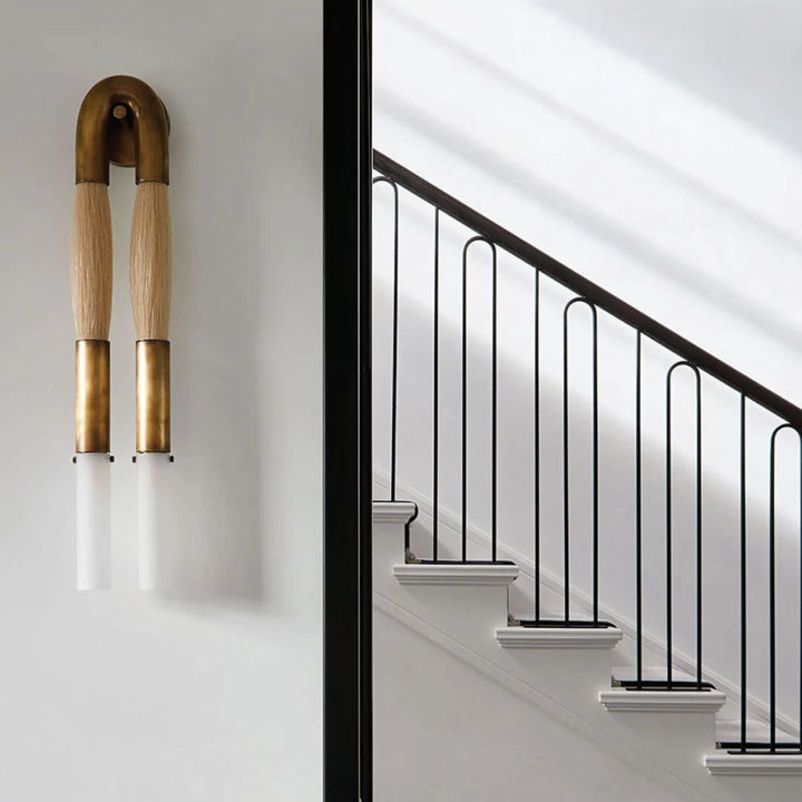 Luminara | Elegant Industrial Metal and Glass Wall Sconce Lighting 3