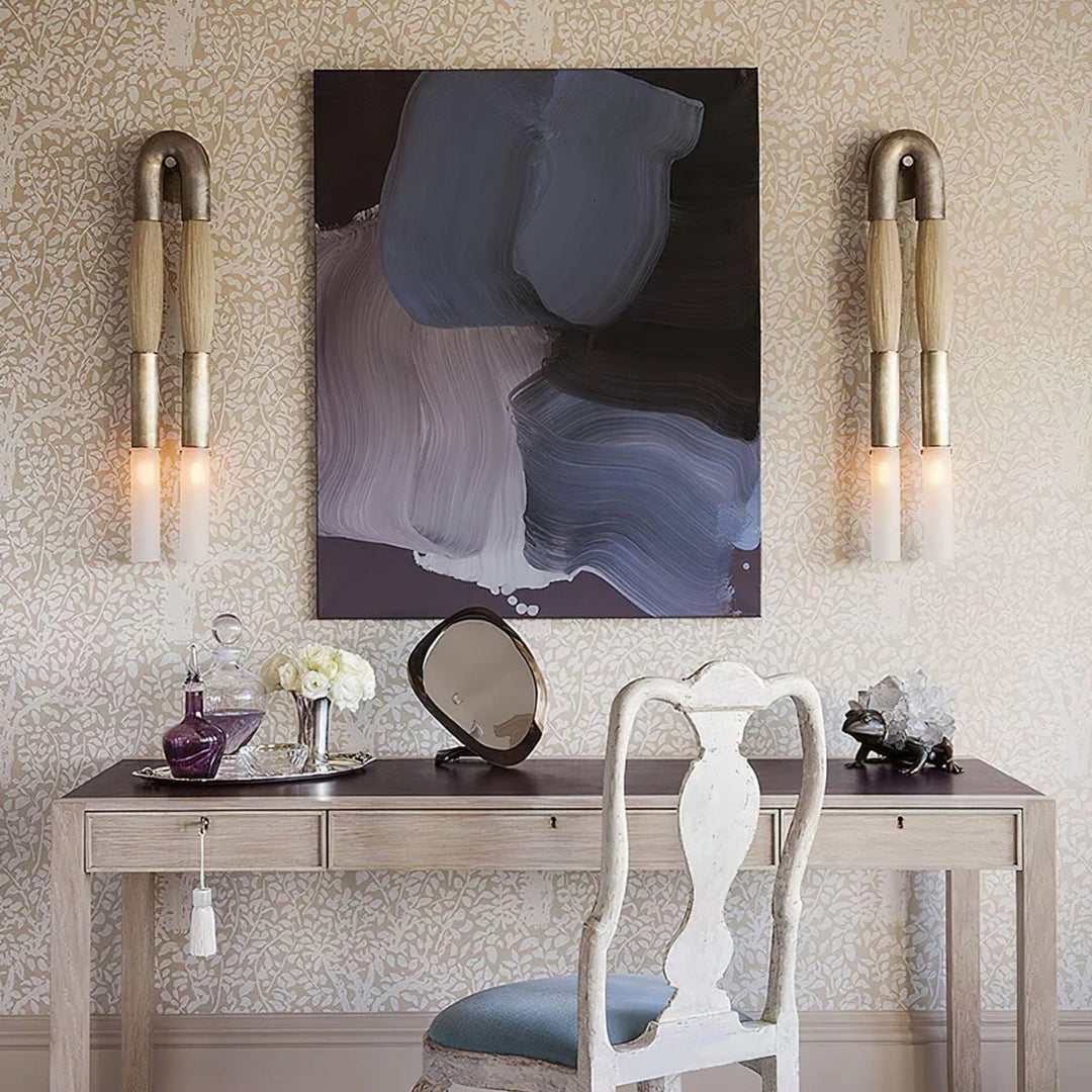 Luminara | Elegant Industrial Metal and Glass Wall Sconce Lighting 4