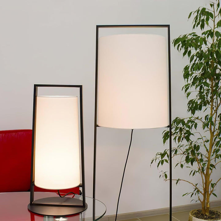 Luminara | Elegant Minimalist Metal Floor Lamp with Fabric Shade 7