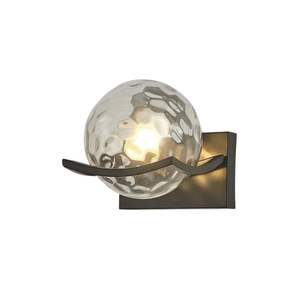 Luminara | Elegant Modern Glass Stone Wall Sconce Lighting Fixture 1