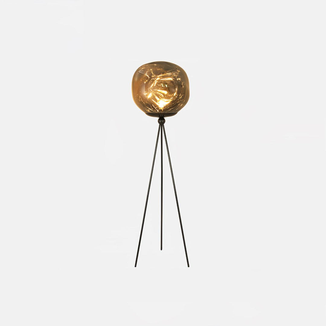 Luminara | Elegant Modern Orb Tripod Floor Lamp with Spherical Shade 10