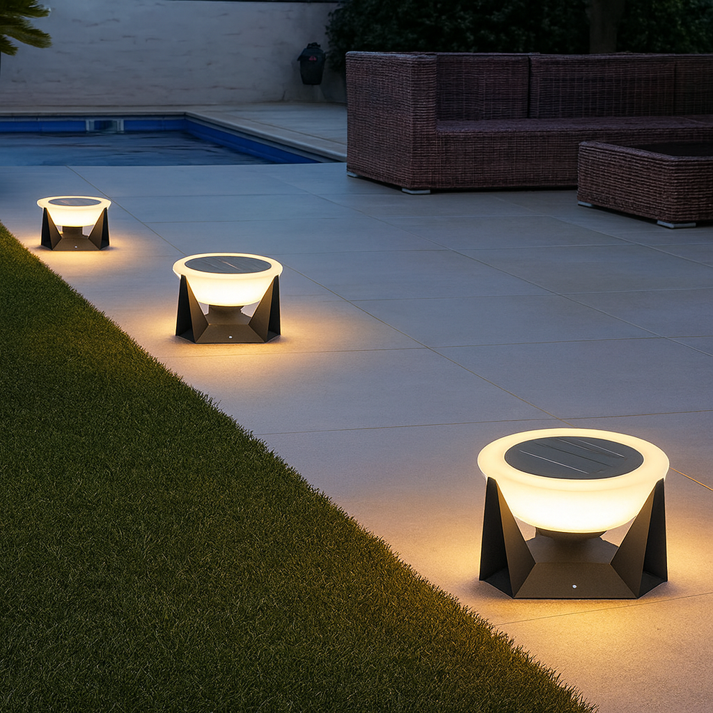 Luminara | Elegant Modern Solar LED Patio Terrace Lamp 3