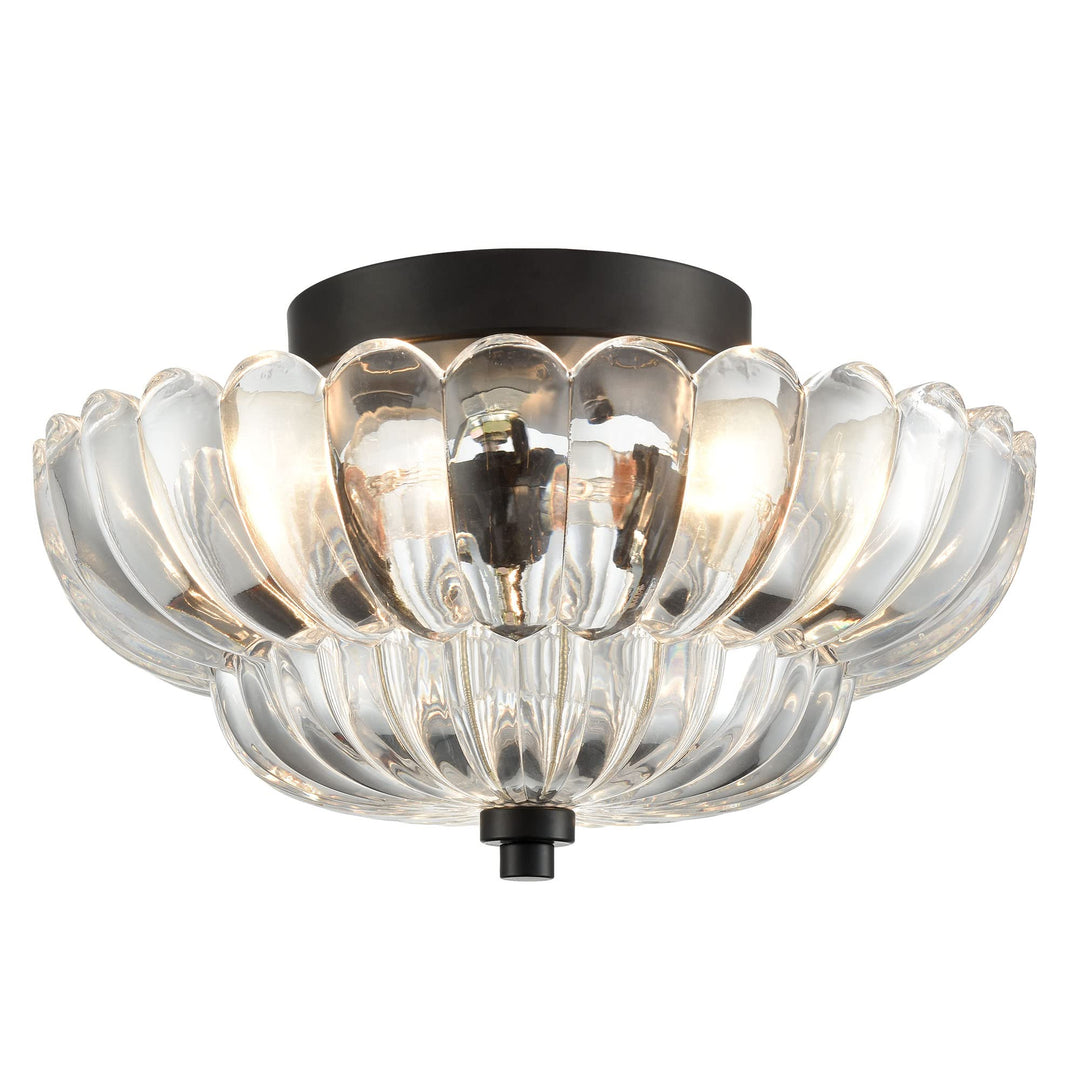 Luminara | Elegant Retro Glass Flush Mount Ceiling Light Fixture 7