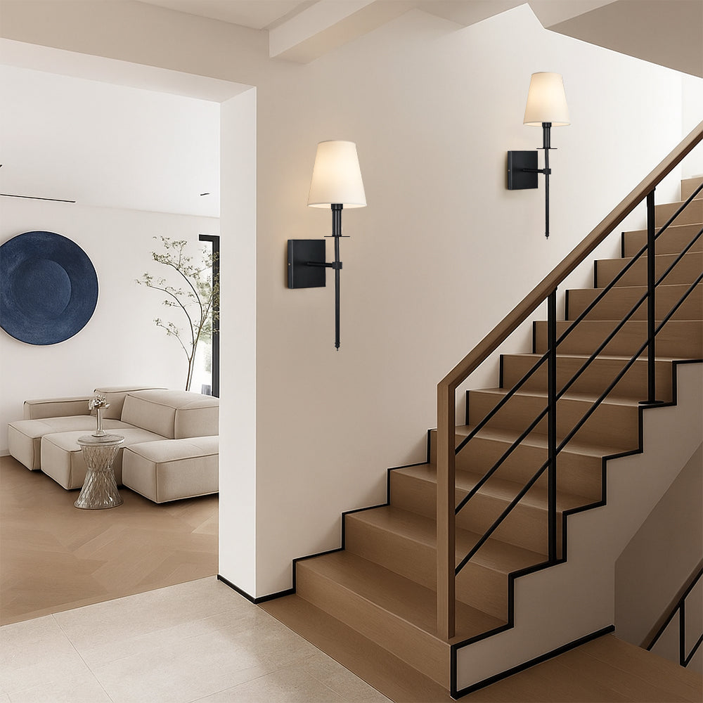 Luminara | Modern Elegant 2-Pack Wired Wall Lamp Set 1