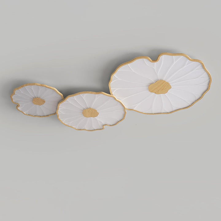 Luminara | Modern Minimalist Walnut Wood LED Ceiling Light Fixture 7