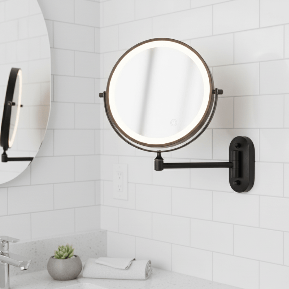 Luminara | Sleek Adjustable LED Magnifying Makeup Mirror 1