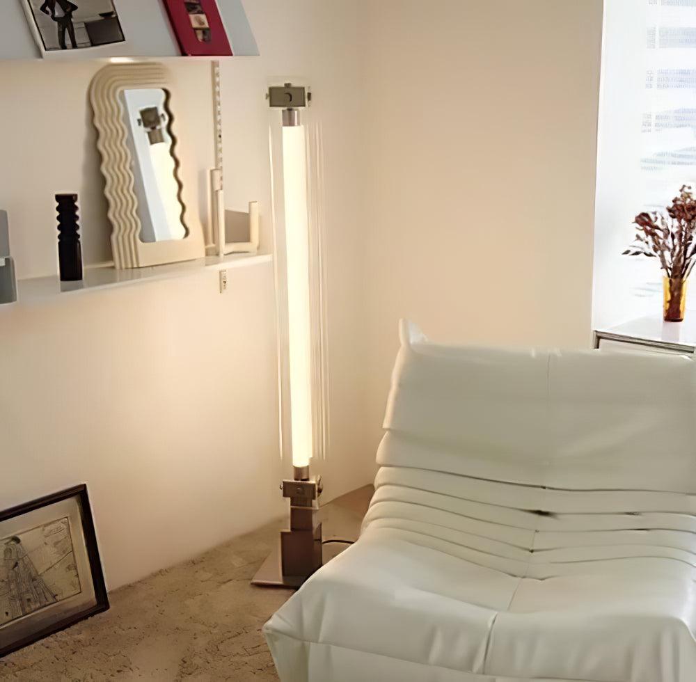 Luminara | Sleek Modern Glass Acrylic Standing Floor Lamp for Living Room 6