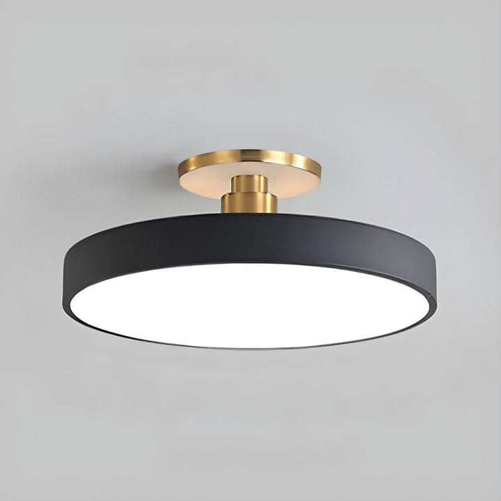 Luminara | Stylish Modern Black Gold Flush Mount Ceiling Light Fixture 0