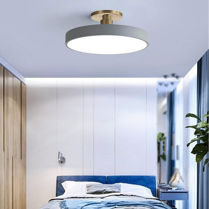 Luminara | Stylish Modern Black Gold Flush Mount Ceiling Light Fixture 6