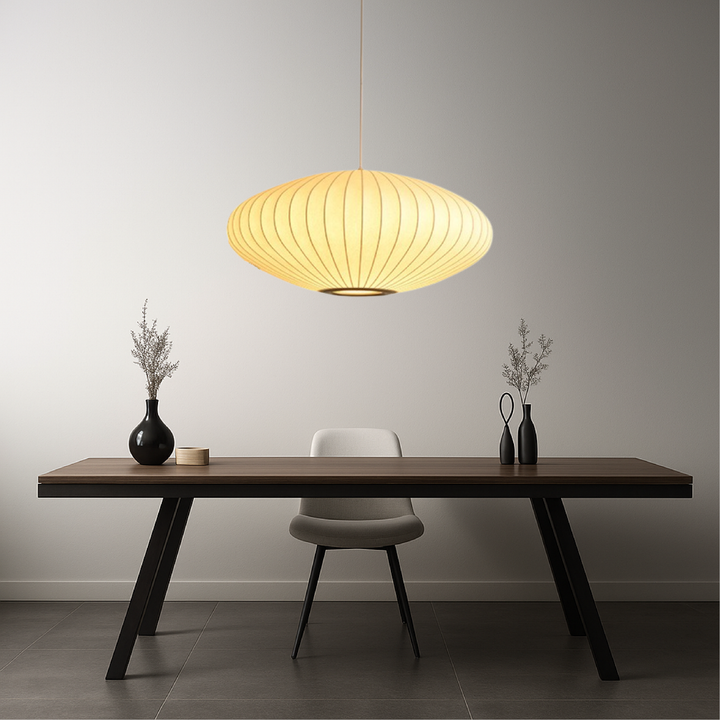 Luminth | Italian-Style Silk Pendant Lamp for Elegant Interiors 4