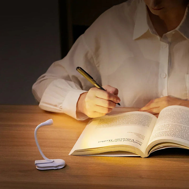 LumosClip | Portable LED Book Light with Adjustable Positioning 2