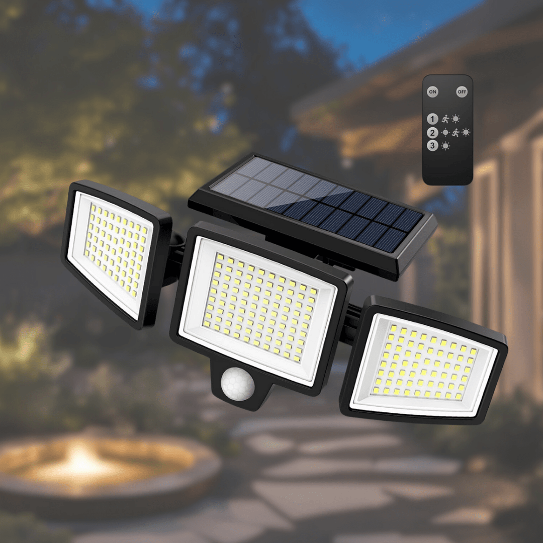 LumosGuard | Ultra-Bright Solar Motion Sensor Security Light for Outdoors 0