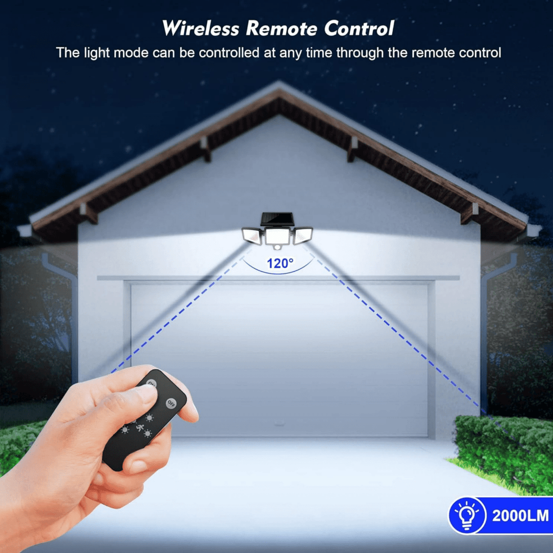 LumosGuard | Ultra-Bright Solar Motion Sensor Security Light for Outdoors 3