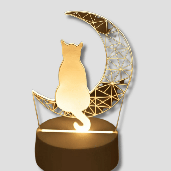 LunaCat - 3D Night Lamp with Moon Design 0