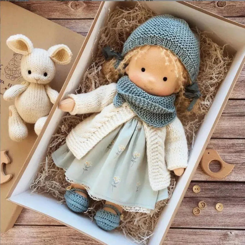 Luna | Waldorf Handmade Plush Doll – Soft Cotton Toy with Fabric Box | Cute & Cozy | For Children’s Birthday & Daily Imaginative Play 23