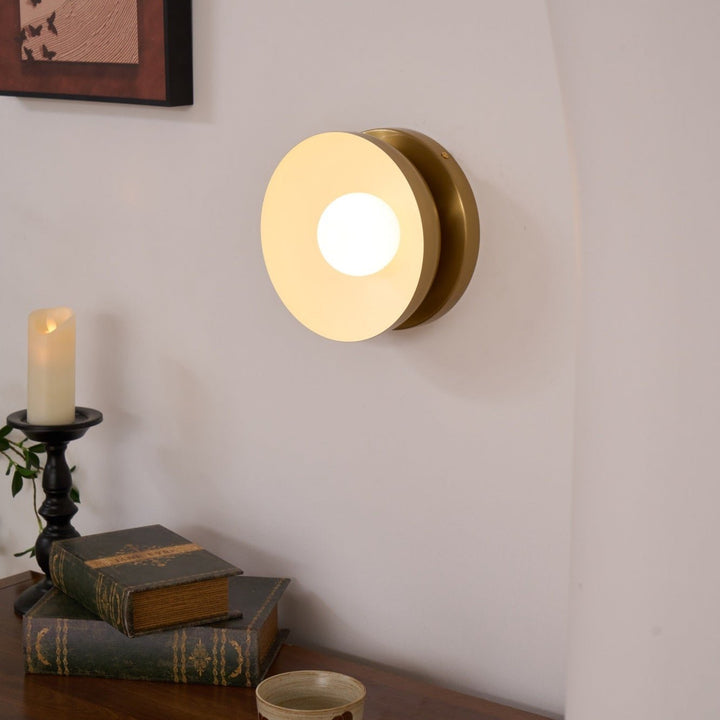 Lunara | Elegant Modern Brass and Glass Wall Sconce Light 4